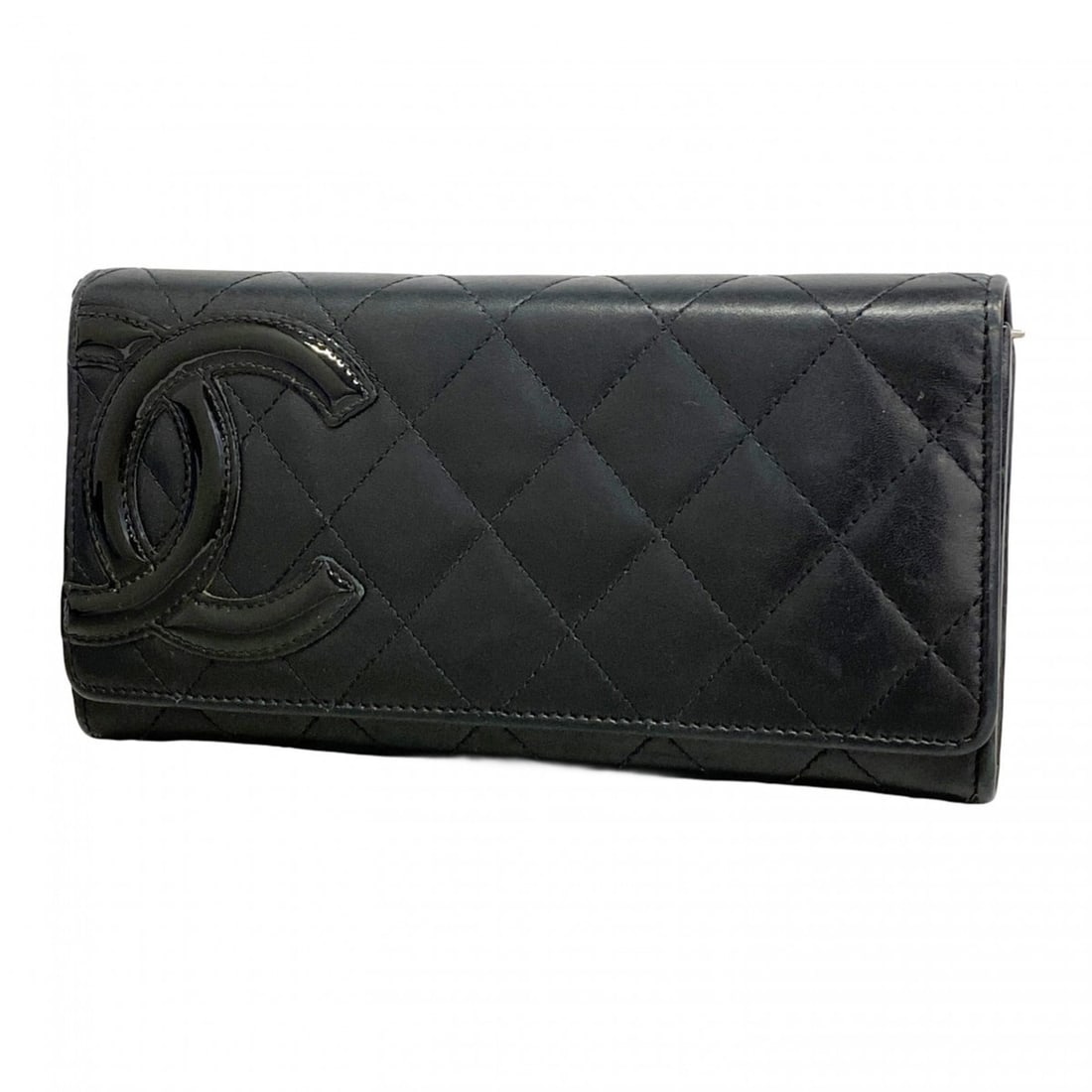Chanel Cambon Long Wallet in Black Lambskin for Women (1 of 10)