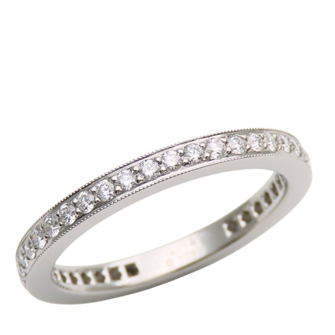 Tiffany & Co. Legacy Full Eternity Ring in Platinum with Diamonds, Pt950, for Women.: --- Catalog ---Category: SizeWidth: 2.4mm / 0.09''Weight: 4.1g / 0.14oz.JP Size: 12.5US Size: 6.5Category: DesignType: Band ringColor: PlatinumStone: DiamondGender: WomenMaterial: Platinum 950Category