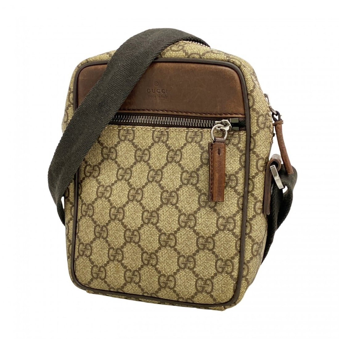 Gucci GG Supreme Shoulder Bag 101680 Beige Brown Women's (1 of 12)