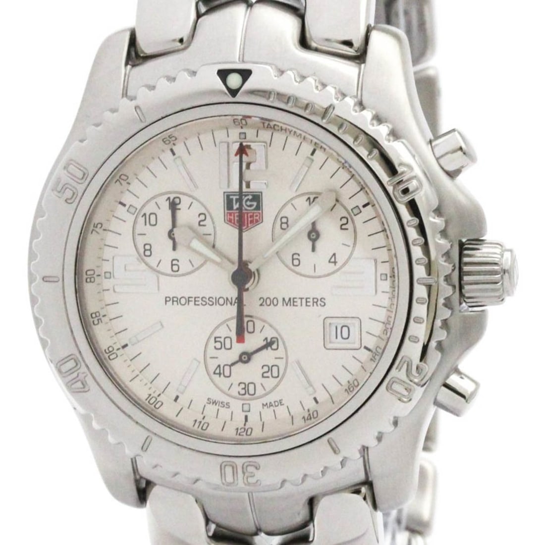 TAG HEUER Link Chronograph Steel Quartz Mens Watch CT1112 (1 of 11)