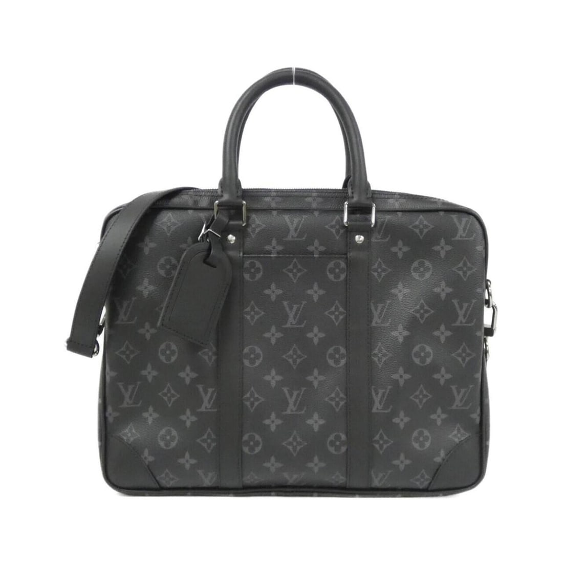 Louis Vuitton Monogram Eclipse Porte-Document Voyage M46457 Handbag: --- Catalog ---Category: SizeWeight: 1.06kg / 2.33lb.Size (HxWxD): 27cm x 36cm x 6cm / 10.62'' x 14.17'' x 2.36''Category: DesignType: HandbagColor: BlackGender: MenMaterial: Coated canvas Category: