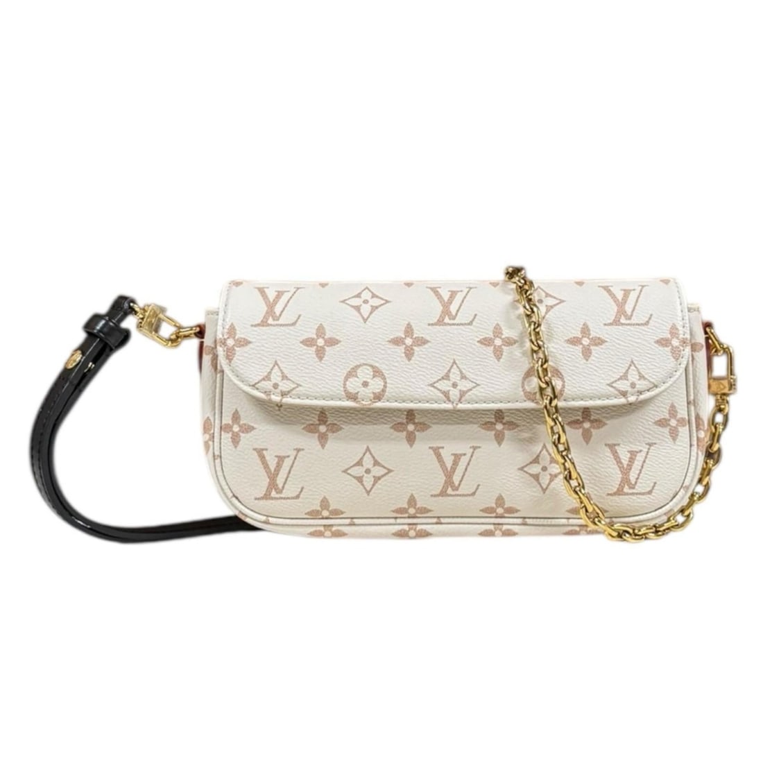 Pre-owned Louis Vuitton Ivy Monogram Dune Wallet on Chain Shoulder Bag in Coated Canvas (M83091): --- Catalog ---Category: SizeSize (HxWxD): 12cm x 23cm x 4cm / 4.72'' x 9.05'' x 1.57''Category: DesignType: Shoulder bagColor: Beige, WhiteGender: WomenMaterial: PVC Category: GeneralMPN: M83091Brand