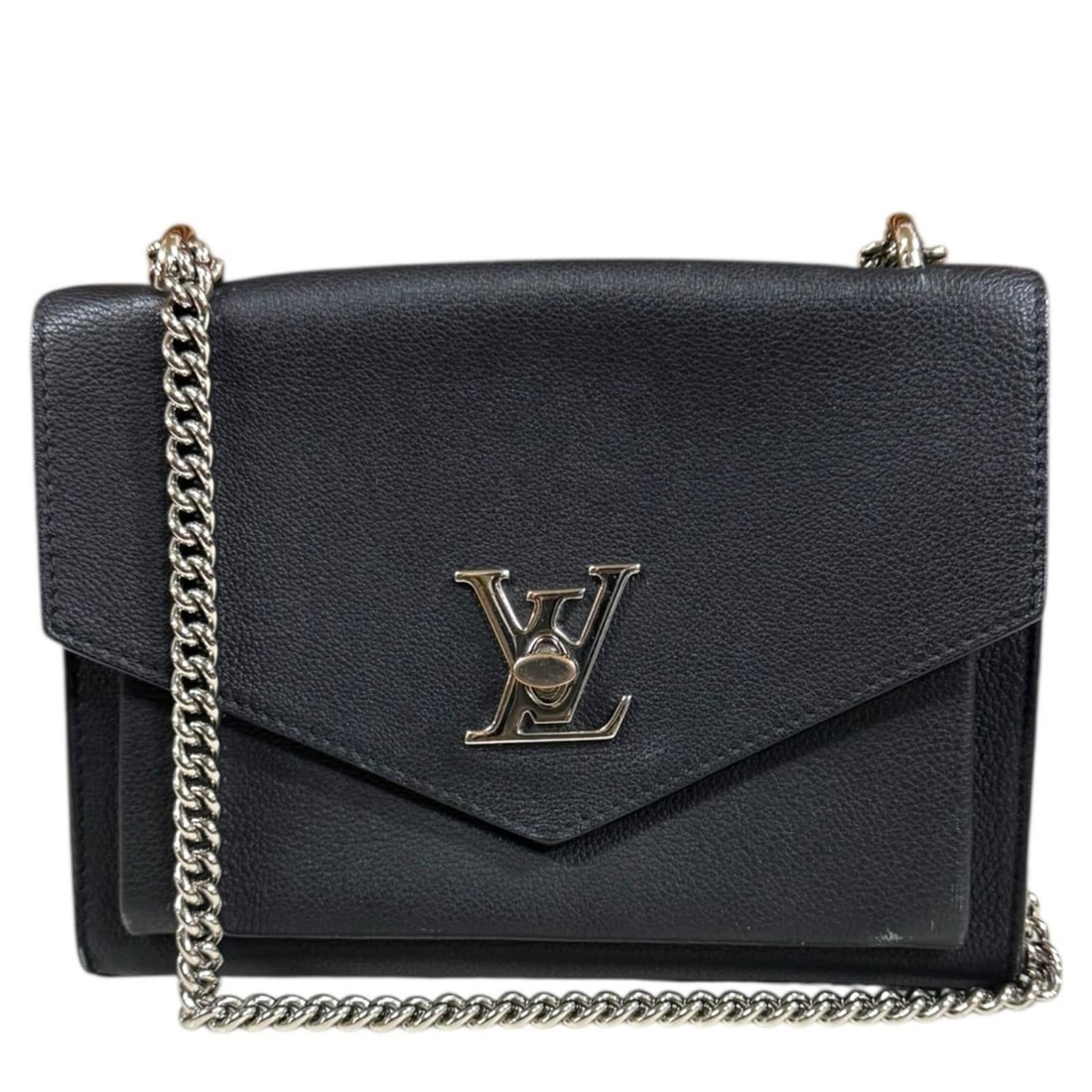 Pre-owned Louis Vuitton My Lock Me Chain Shoulder Bag, M51418, Black Leather, Women's. (1 of 15)