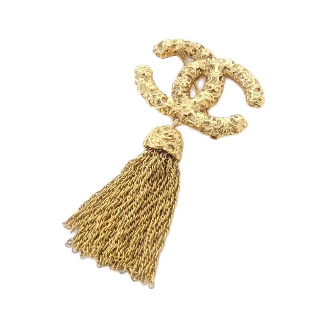 Chanel 02245 Brooch: --- Catalog ---Category: SizeSize (HxWxD): 8.5cm x 42cm / 3.34'' x 16.53''Category: DesignType: BroochColor: GoldGender: WomenCategory: GeneralMPN: 02245Brand: Chanel--- Item List ---Section:
