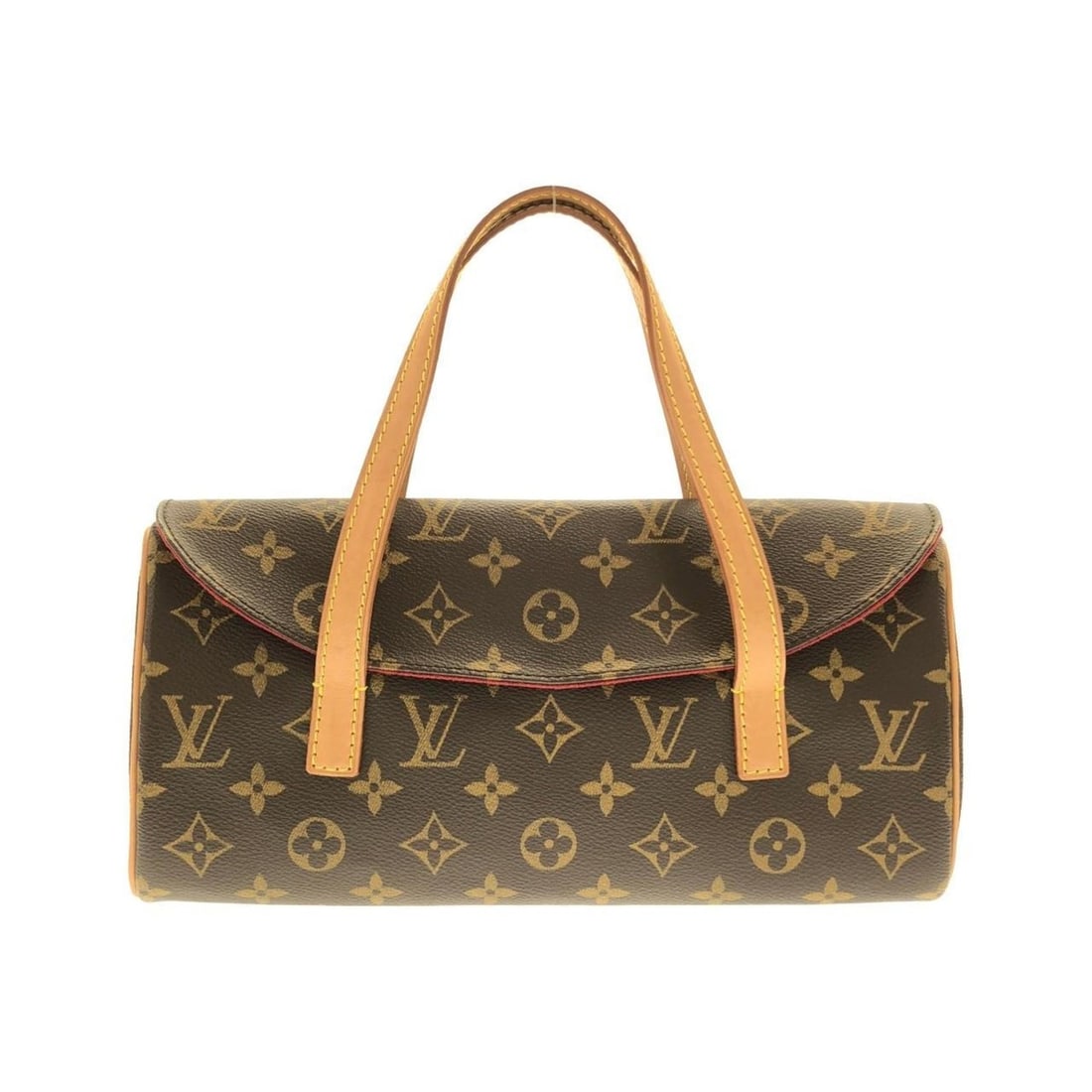 Louis Vuitton Monogram Sonatine M51902 Handbag: --- Catalog ---Category: SizeSize (HxWxD): 16cm x 28cm x 5cm / 6.29'' x 11.02'' x 1.96''Category: DesignType: HandbagColor: MarronGender: Men,WomenMaterial: Coated canvas Hardware Color: