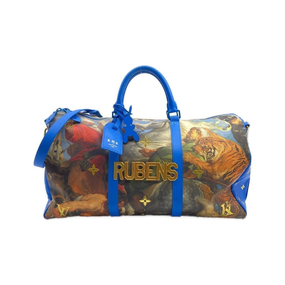 Louis Vuitton Monogram Celty (MASTERS) Keepall Bandouliere 50cm M43344 Boston Bag: --- Catalog ---Category: SizeSize (HxWxD): 28cm x 52.5cm x 23cm / 11.02'' x 20.66'' x 9.05''Category: DesignType: Boston bagColor: Grand blueGender: Men,WomenMaterial: Coated canvas Hardware Color: Go