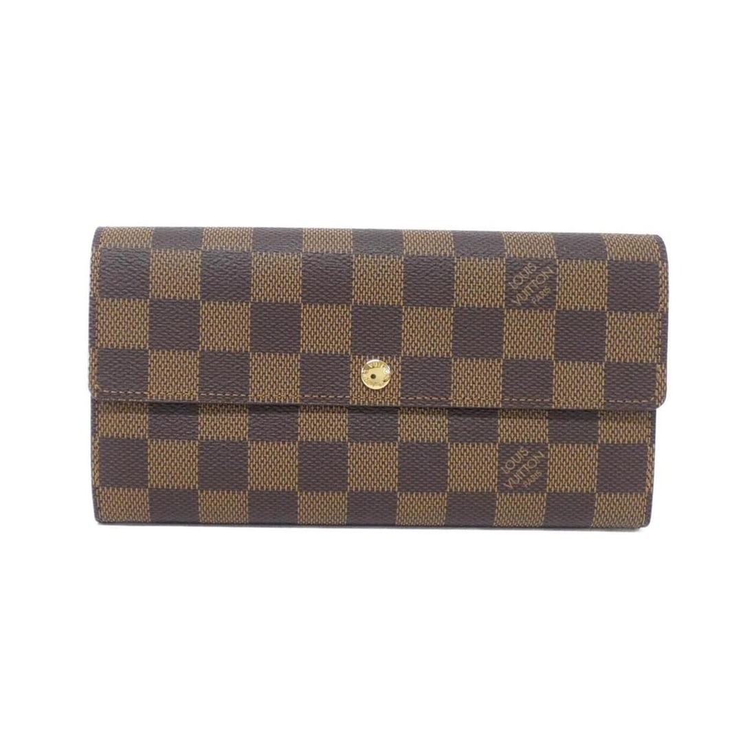 Louis Vuitton Damier Portefeuille Sarah N61734 Wallet: --- Catalog ---Category: SizeSize (HxWxD): 10cm x 19cm x 2cm / 3.93'' x 7.48'' x 0.78''Category: DesignType: Long wallet (bi-fold)Color: EbeneGender: WomenMaterial: Coated canvas Category: GeneralMPN: