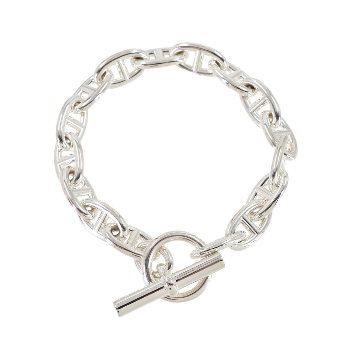 Hermes Hermès Chaine d'Ancre GM Bracelet, 16 links, 22cm, Silver 925 (1 of 17)