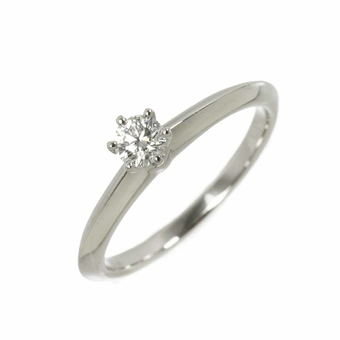 Tiffany & Co. Solitaire Ring, Size 11, 0.21ct Diamond, Platinum (1 of 13)