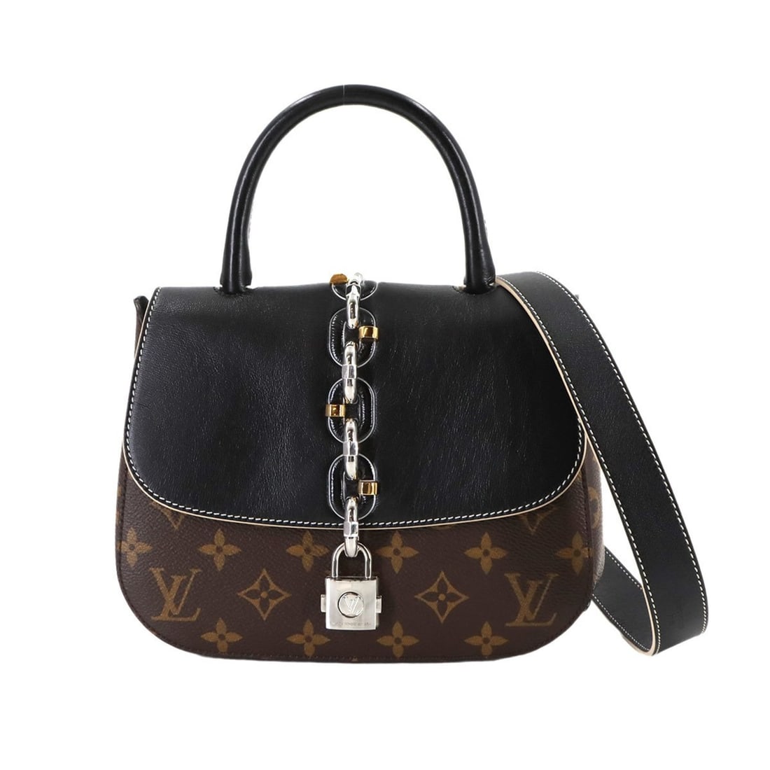Louis Vuitton Monogram Chain It PM 2-way Hand/Shoulder Bag, Noir, M44115 (1 of 15)