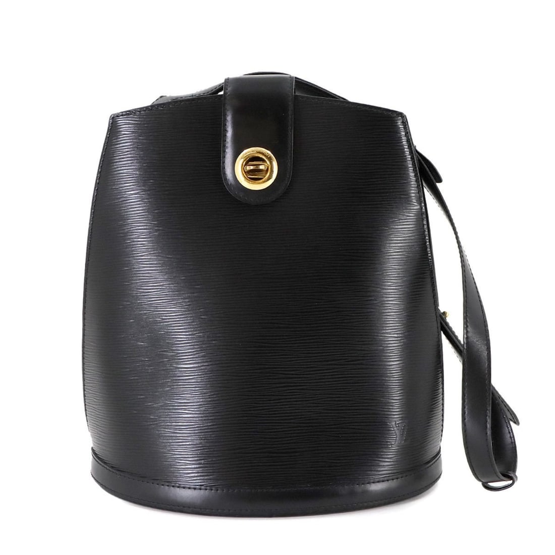 Louis Vuitton Epi Cluny Shoulder Bag in Noir Leather with Gold Hardware, Model M52252: --- Catalog ---Category: SizeSize (HxWxD): 30cm x 26cm x 17cm / 11.81'' x 10.23'' x 6.69''Category: DesignType: Shoulder bagColor: NoirGender: WomenMaterial: Epi leather Category: GeneralMPN: M52252Br