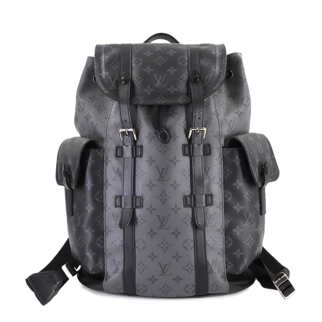 Louis Vuitton Monogram Eclipse Christopher MM Backpack, Black, M45419 (1 of 16)