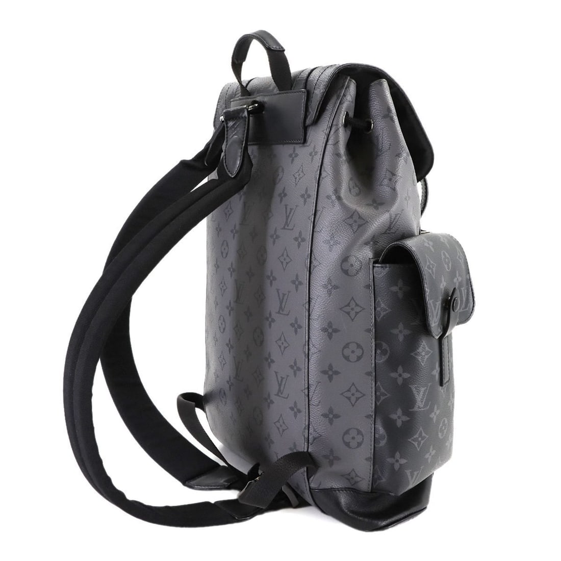 Louis Vuitton Monogram Eclipse Christopher MM Backpack, Black, M45419 - 3