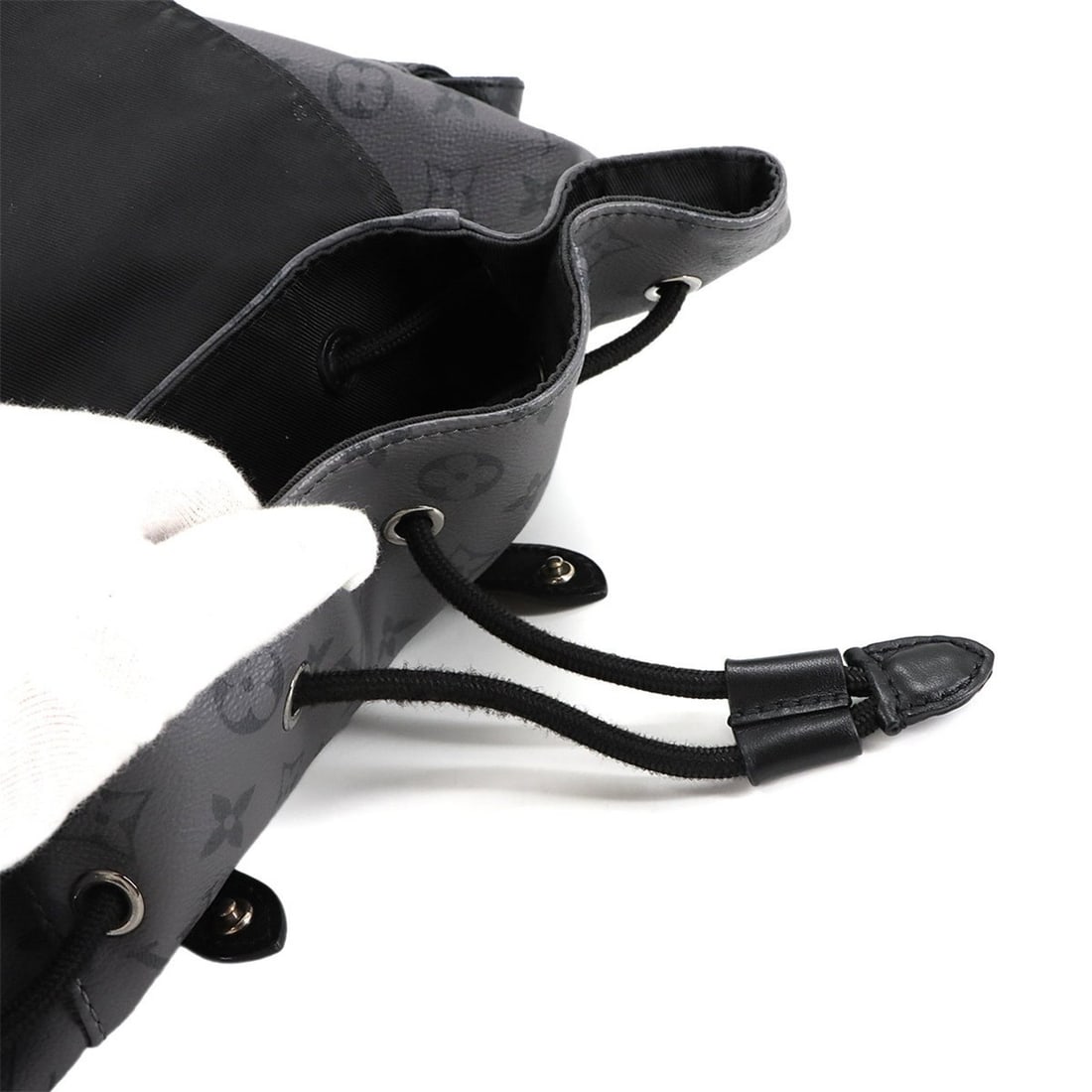 Louis Vuitton Monogram Eclipse Christopher MM Backpack, Black, M45419 - 7