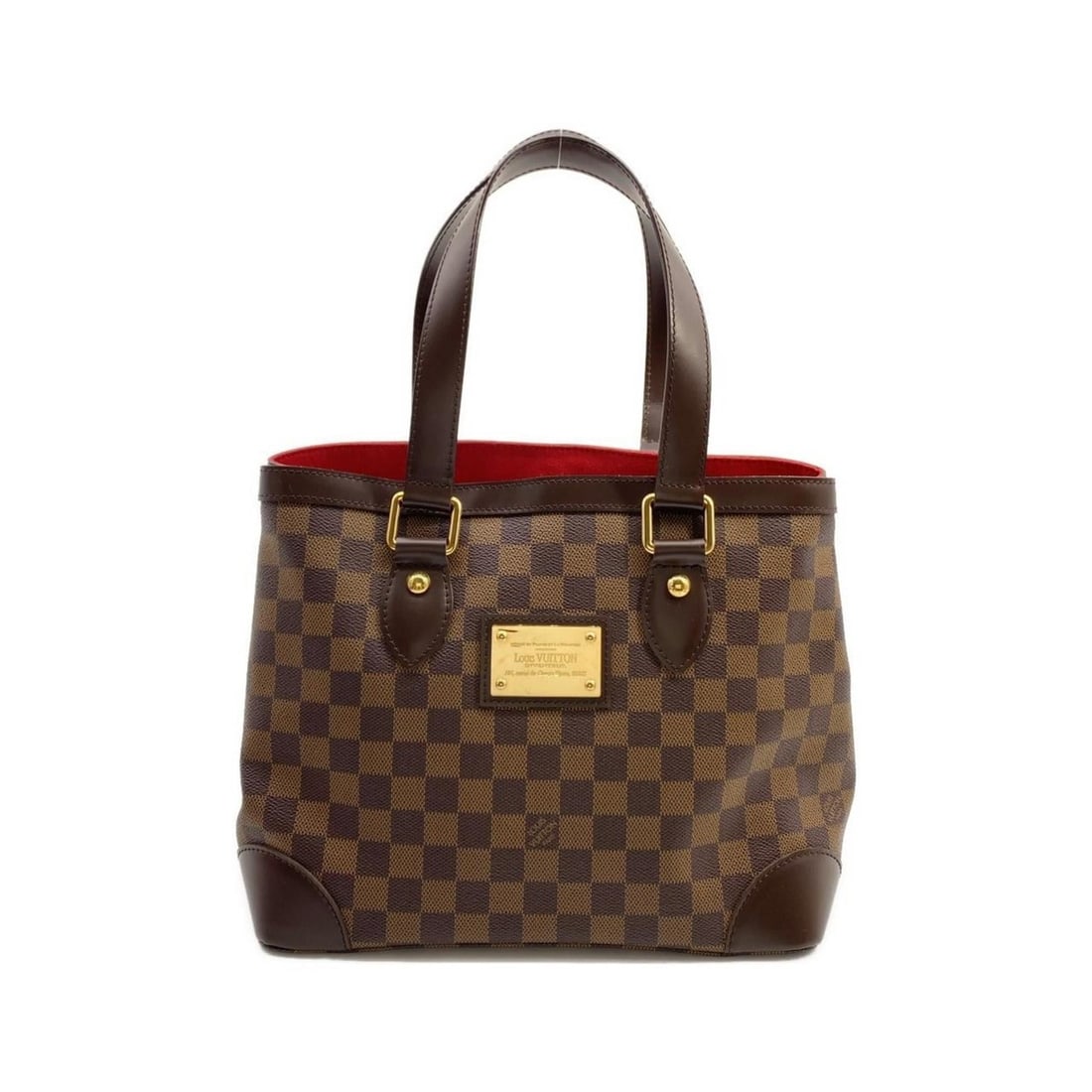 Louis Vuitton Damier Hampstead PM N51205 Handbag: --- Catalog ---Category: SizeSize (HxWxD): 23.5cm x 28cm x 18cm / 9.25'' x 11.02'' x 7.08''Category: DesignType: HandbagColor: EbeneGender: WomenMaterial: Coated canvas Hardware Color: GoldCategory: G