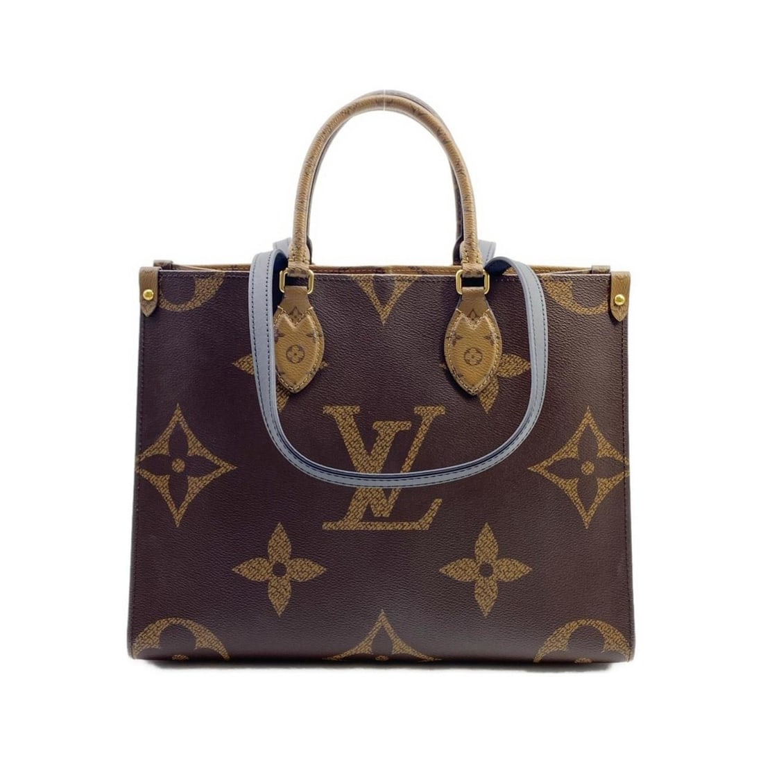 Louis Vuitton Monogram Giant On-the-Go MM M45321 Handbag: --- Catalog ---Category: SizeSize (HxWxD): 26cm x 33.5cm x 14cm / 10.23'' x 13.18'' x 5.51''Category: DesignType: HandbagColor: MarronGender: WomenMaterial: Coated canvas Hardware Color: