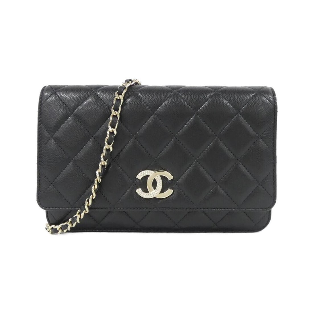 Chanel AP4171 Chain Wallet: --- Catalog ---Category: SizeSize (HxWxD): 13cm x 20cm x 4cm / 5.11'' x 7.87'' x 1.57''Category: DesignType: Chain/Shoulder walletColor: BlackGender: WomenMaterial: Grained Calfskin Category: