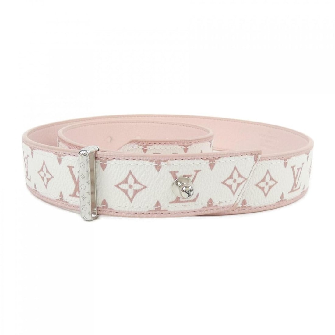 Louis Vuitton Monogram Santur M9302 Belt: --- Catalog ---Category: SizeLength: 75cm - 85cm / 29.52'' - 33.46''Category: DesignType: Standard beltColor: Pink, WhiteGender: WomenCategory: GeneralMPN: M9302Brand: Louis Vuitton--- Item List ---Se