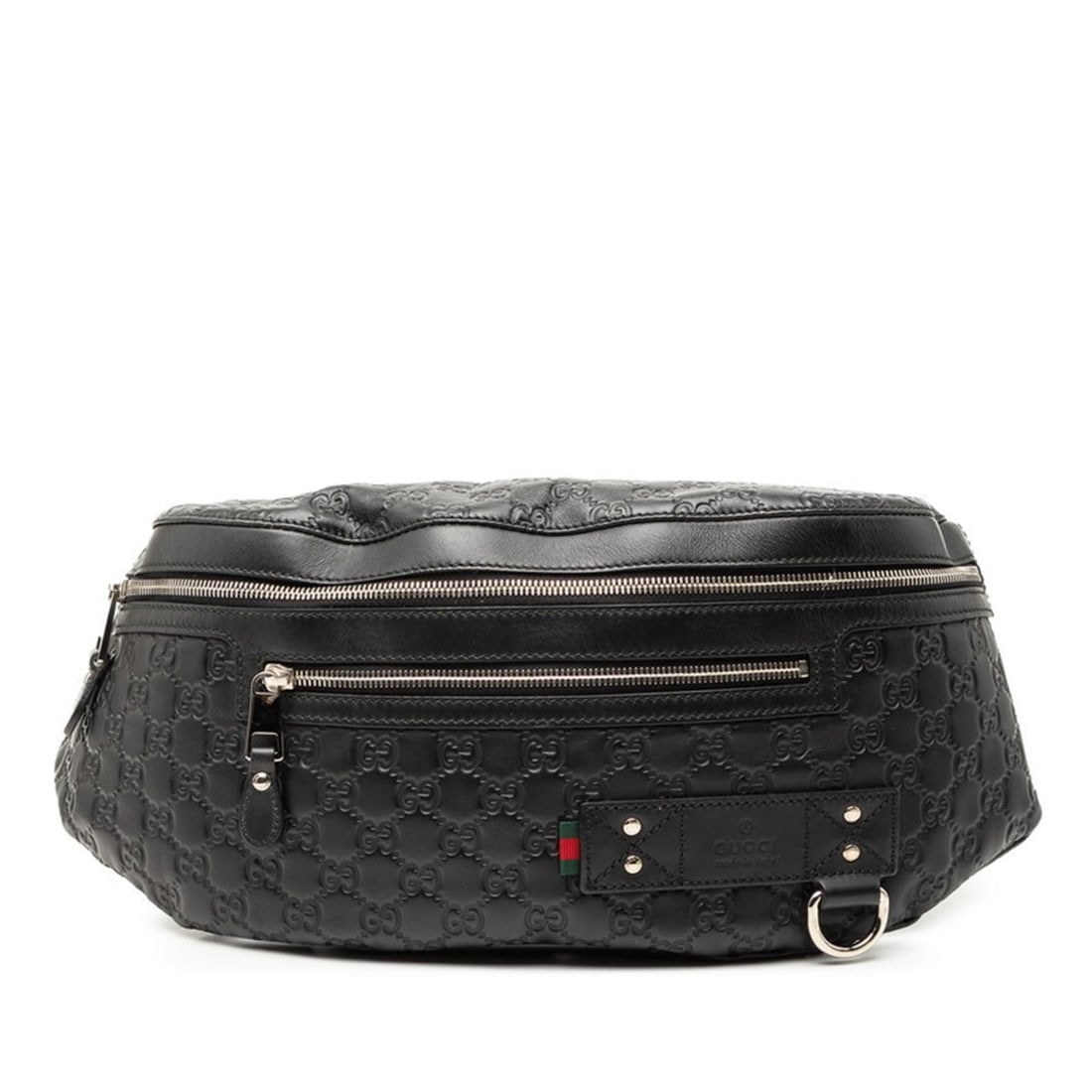 Gucci Guccissima Body Bag/Waist Bag 246409 Black/Multicolor Leather Men's GUCCI: --- Catalog ---Category: SizeSize (HxWxD): 21cm x 38cm x 1.5cm / 8.26'' x 14.96'' x 0.59''Strap Length: 128cm / 50.39''Category: DesignType: Sling bagColor: Black, Multi-colorGender: MenClosure: Zippe