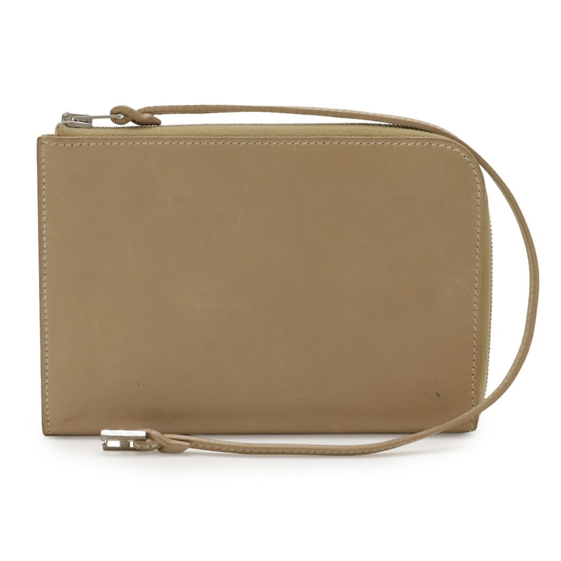 HERMES Remix Card Case/Pass Case, L-Shaped, with Strap, Beige Leather, E Stamp (1 of 13)