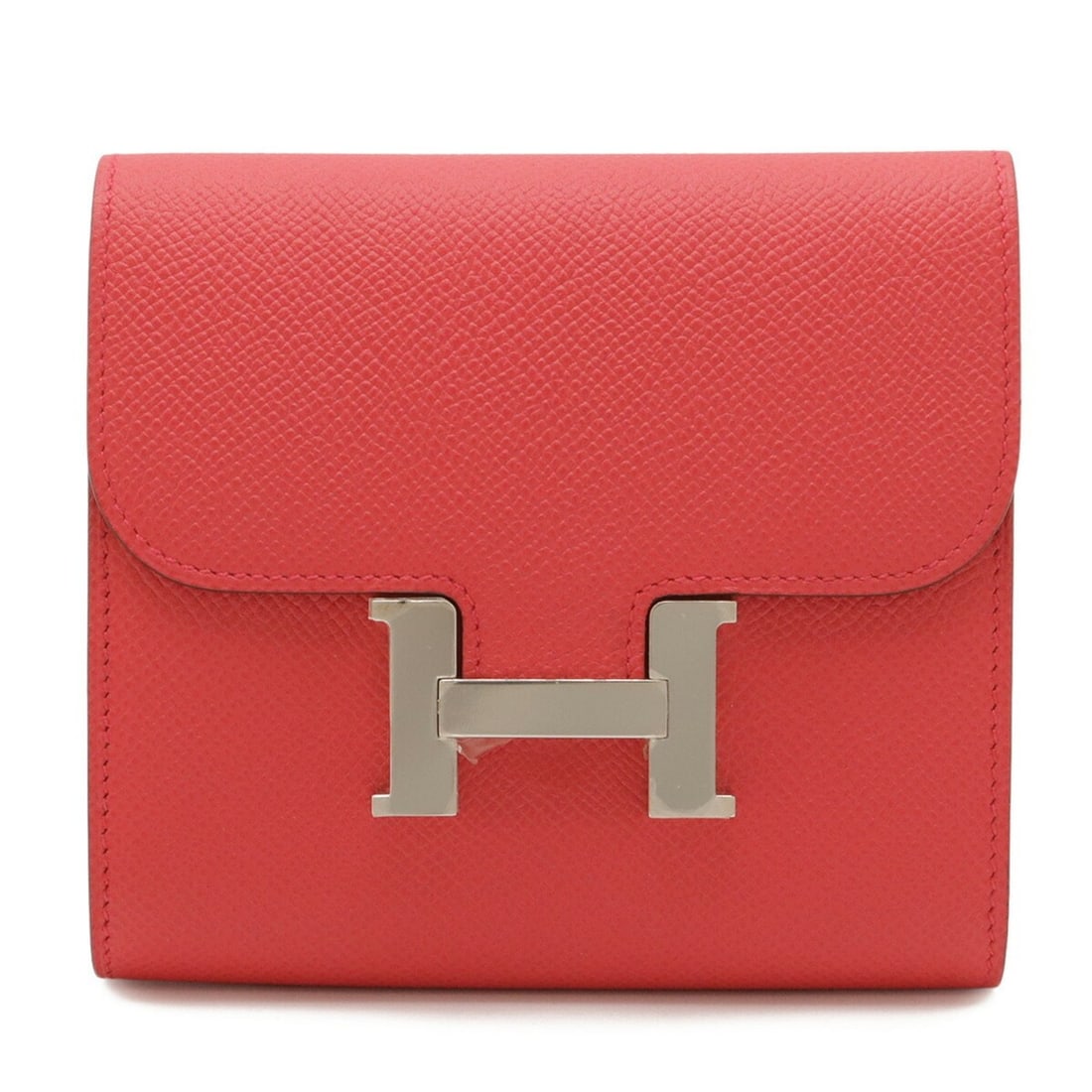 HERMES Constance Compact Bi-fold Wallet, Epsom Leather, Fuchsia Pink, A Stamp: --- Catalog ---Category: SizeSize (HxWxD): 12cm x 13cm / 4.72'' x 5.11''Category: DesignType: Wallet (bi-fold)Color: Fuchsia, PinkGender: WomenMaterial: Epsom leather Category: GeneralLine: ConstanceB