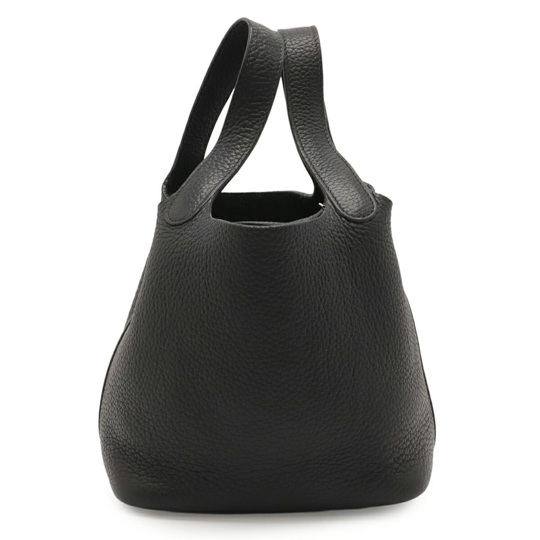 HERMES Picotin PM Handbag Tote Bag in Crispe Togo Leather, Black (1 of 13)