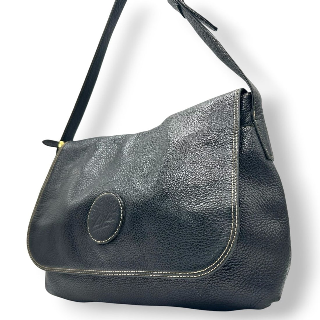 Givenchy Shoulder Bag, Crossbody, Flap, Black, Stitched, Logo, Women's, Size 12 (1 of 20)