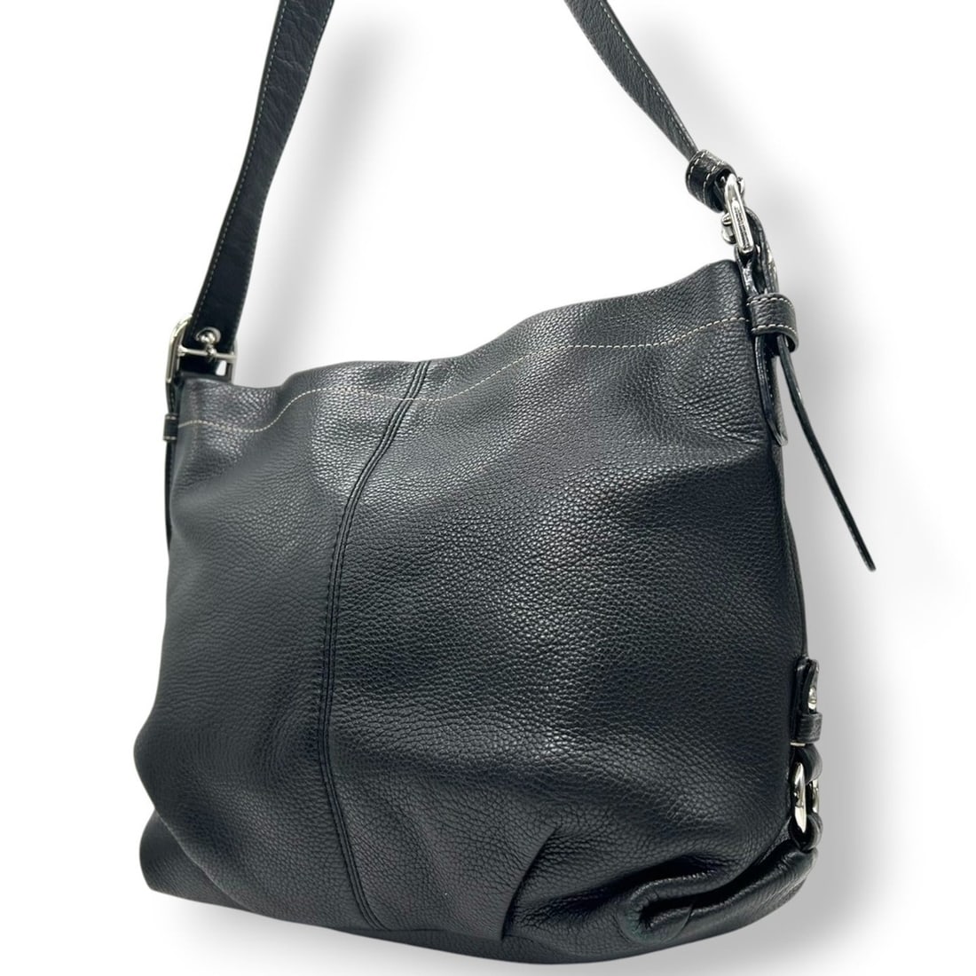 Coach Soho Leather One-Shoulder Bag, Black, F15064, Hobo, Women's, Size 6 (1 of 19)