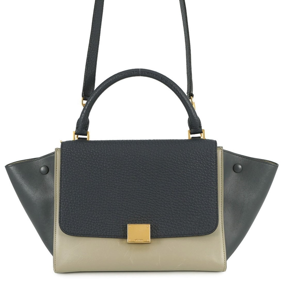 Celine Trapeze Small Leather Handbag 174683 CELINE 2-way (1 of 19)