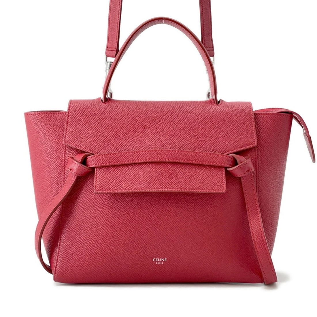 Celine Micro Belt Bag 189153 CELINE 2-way: --- Catalog ---Category: SizeWeight: 820g / 1.8lb.Size (HxWxD): 21.5cm x 23.5cm x 13cm / 8.46'' x 9.25'' x 5.11''Strap Length: 111cm / 43.7''Category: DesignType: HandbagColor: Red colorGender: WomenM