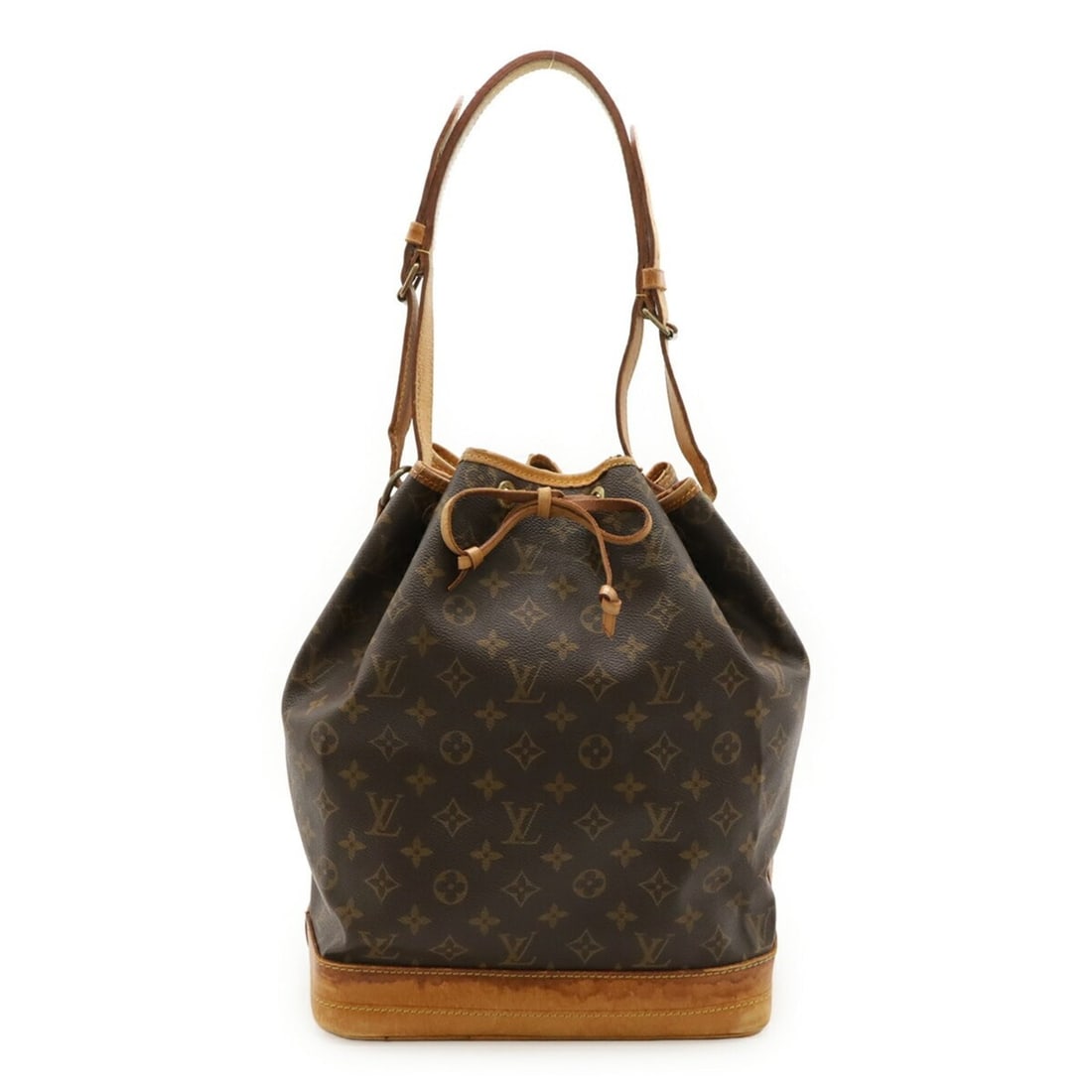LOUIS VUITTON Monogram Noe Shoulder Bag, Model M42224: --- Catalog ---Category: SizeWeight: 620g / 1.36lb.Size (HxWxD): 35cm x 26.5cm x 19cm / 13.77'' x 10.43'' x 7.48''Strap Length: 77cm / 30.31''Category: DesignType: Shoulder bagColor: BrownGender: Wome