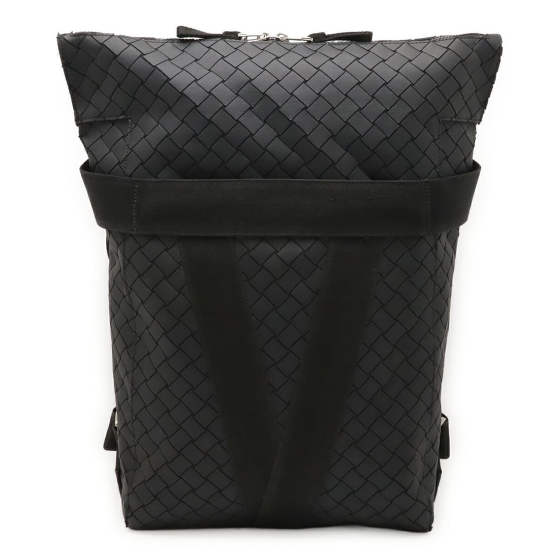 BOTTEGA VENETA Intrecciato New Rubber Backpack in Black, 652004 (1 of 10)