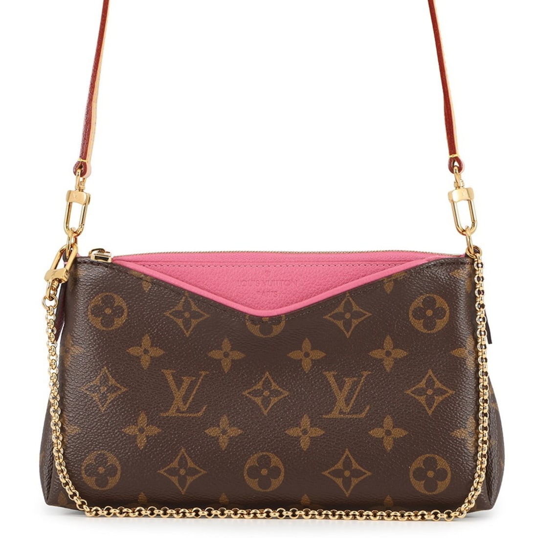 Louis Vuitton Monogram Pallas Clutch Shoulder Bag M41483 LOUIS VUITTON 2-way bag (1 of 15)