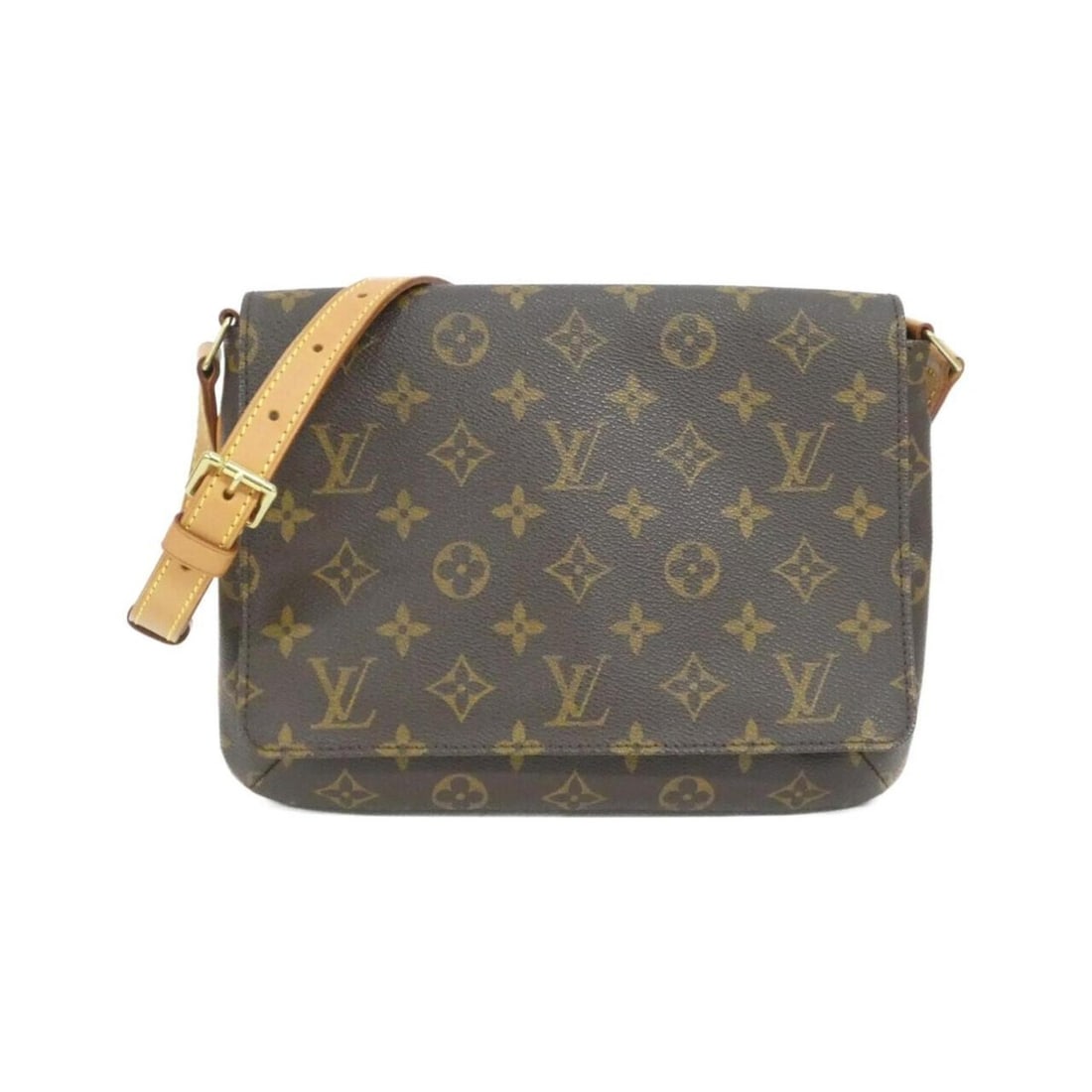 Louis Vuitton Monogram Musette Tango Shoulder Bag M51257: --- Catalog ---Category: SizeSize (HxWxD): 19cm x 24cm x 5cm / 7.48'' x 9.44'' x 1.96''Category: DesignType: Shoulder bagColor: MarronGender: Men,WomenMaterial: Coated canvas Hardware Color: