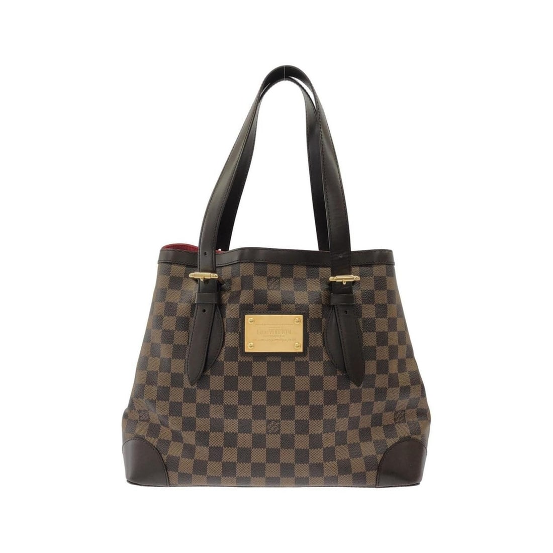 Louis Vuitton Damier Hampstead MM N51204 Handbag: --- Catalog ---Category: SizeSize (HxWxD): 28.5cm x 35cm x 17cm / 11.22'' x 13.77'' x 6.69''Category: DesignType: HandbagColor: EbeneGender: WomenMaterial: Coated canvas Hardware Color: GoldCategory: