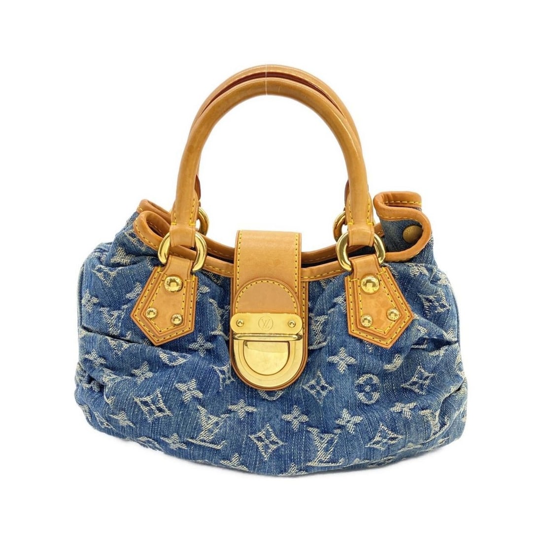 Louis Vuitton Monogram Denim Pretty M95020 Handbag: --- Catalog ---Category: SizeSize (HxWxD): 15.5cm x 29cm x 7cm / 6.1'' x 11.41'' x 2.75''Category: DesignType: HandbagColor: BlueGender: WomenMaterial: Denim Hardware Color: GoldCategory: GeneralMPN: