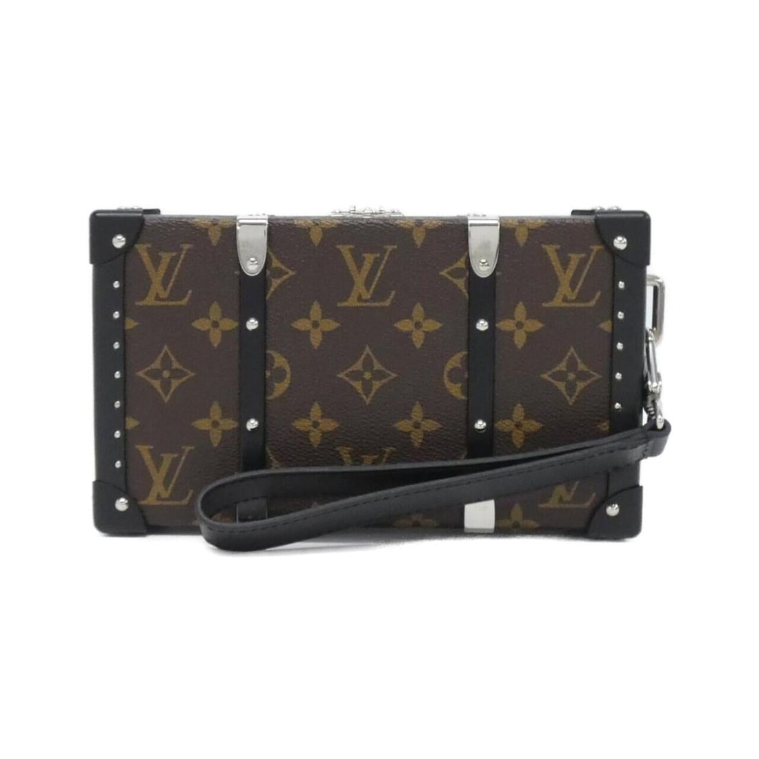 Louis Vuitton Monogram Macassar Wallet Trunk M20250 Handbag: --- Catalog ---Category: SizeSize (HxWxD): 13cm x 22cm x 6cm / 5.11'' x 8.66'' x 2.36''Category: DesignType: HandbagColor: MarronGender: MenMaterial: Coated canvas Hardware Color: SilverCategory: Gene