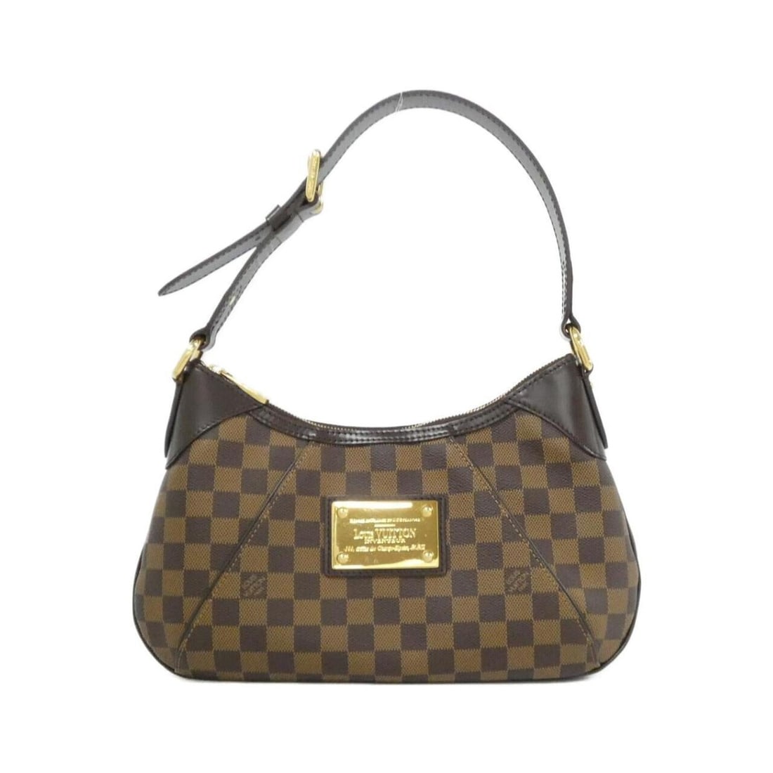 Louis Vuitton Damier Thames PM N48180 Shoulder Bag: --- Catalog ---Category: SizeSize (HxWxD): 18cm x 34cm x 6cm / 7.08'' x 13.38'' x 2.36''Category: DesignType: Shoulder bagColor: EbeneGender: WomenMaterial: Coated canvas Hardware Color: GoldCategory: