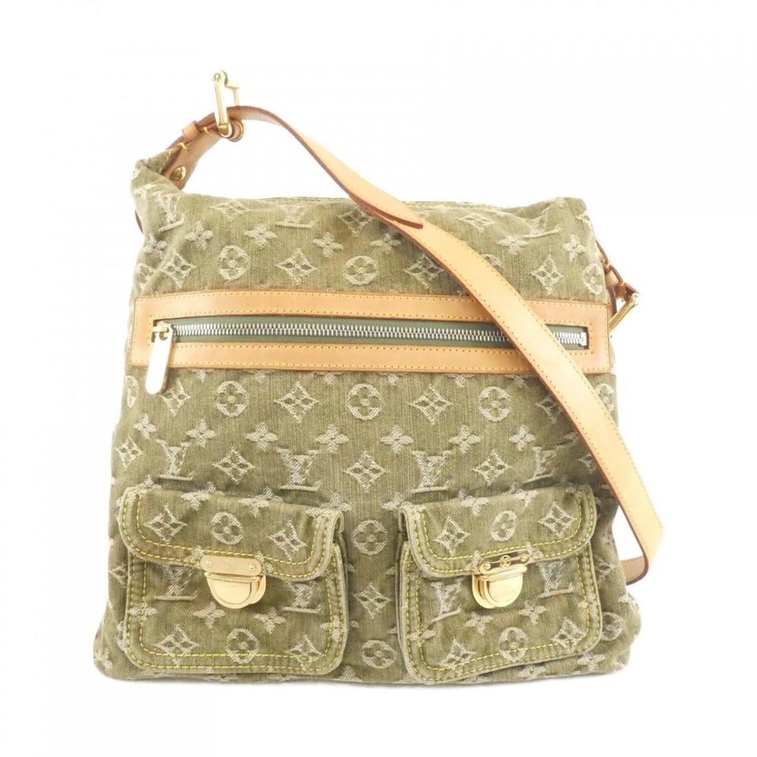 Louis Vuitton Monogram Denim Baggy GM M95211 Shoulder Bag: --- Catalog ---Category: SizeSize (HxWxD): 34cm x 32cm x 13cm / 13.38'' x 12.59'' x 5.11''Category: DesignType: Shoulder bagColor: VertGender: WomenMaterial: Denim Hardware Color: GoldCategory: