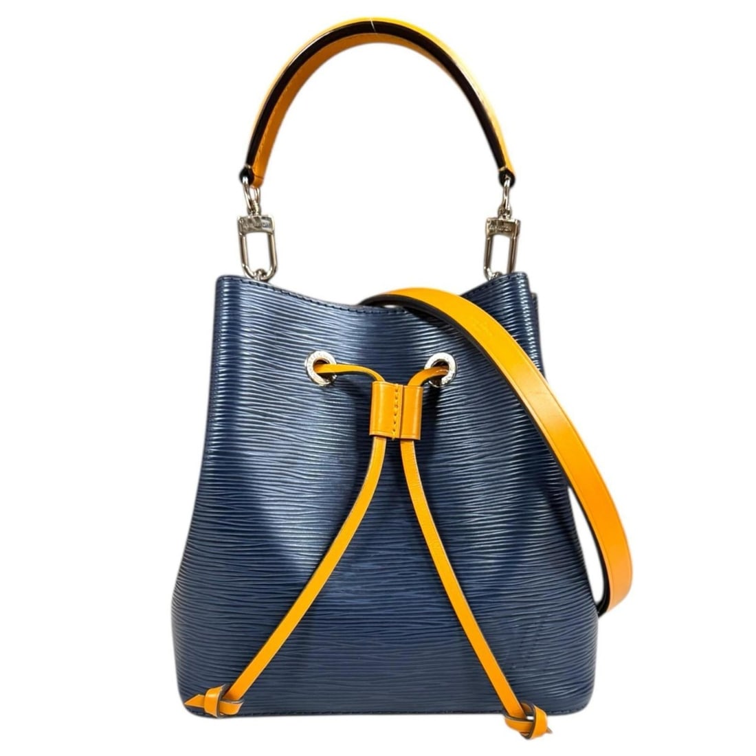 Pre-owned Louis Vuitton NeoNoe BB Epi Leather Shoulder Bag, M53610, Navy, Women's, 2-Way (1 of 17)