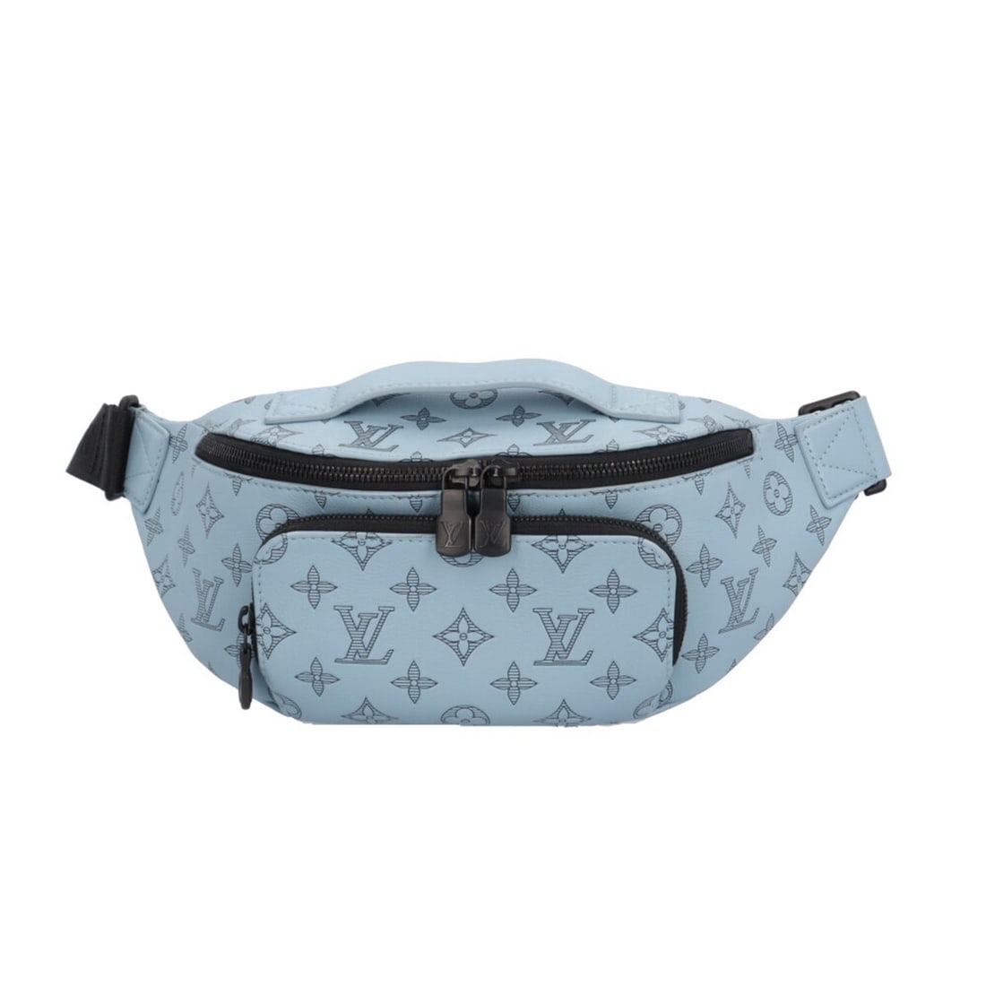 Pre-owned Louis Vuitton Rush Bum Bag Monogram Shadow Body in Blue Calfskin M14782 for Men.: --- Catalog ---Category: SizeWeight: 440g / 15.52oz.Size (HxWxD): 17cm x 27cm x 7cm / 6.69'' x 10.62'' x 2.75''Strap Length: 56cm - 95cm / 22.04'' - 37.4''Category: DesignType: Sling bagColor: Sky blu