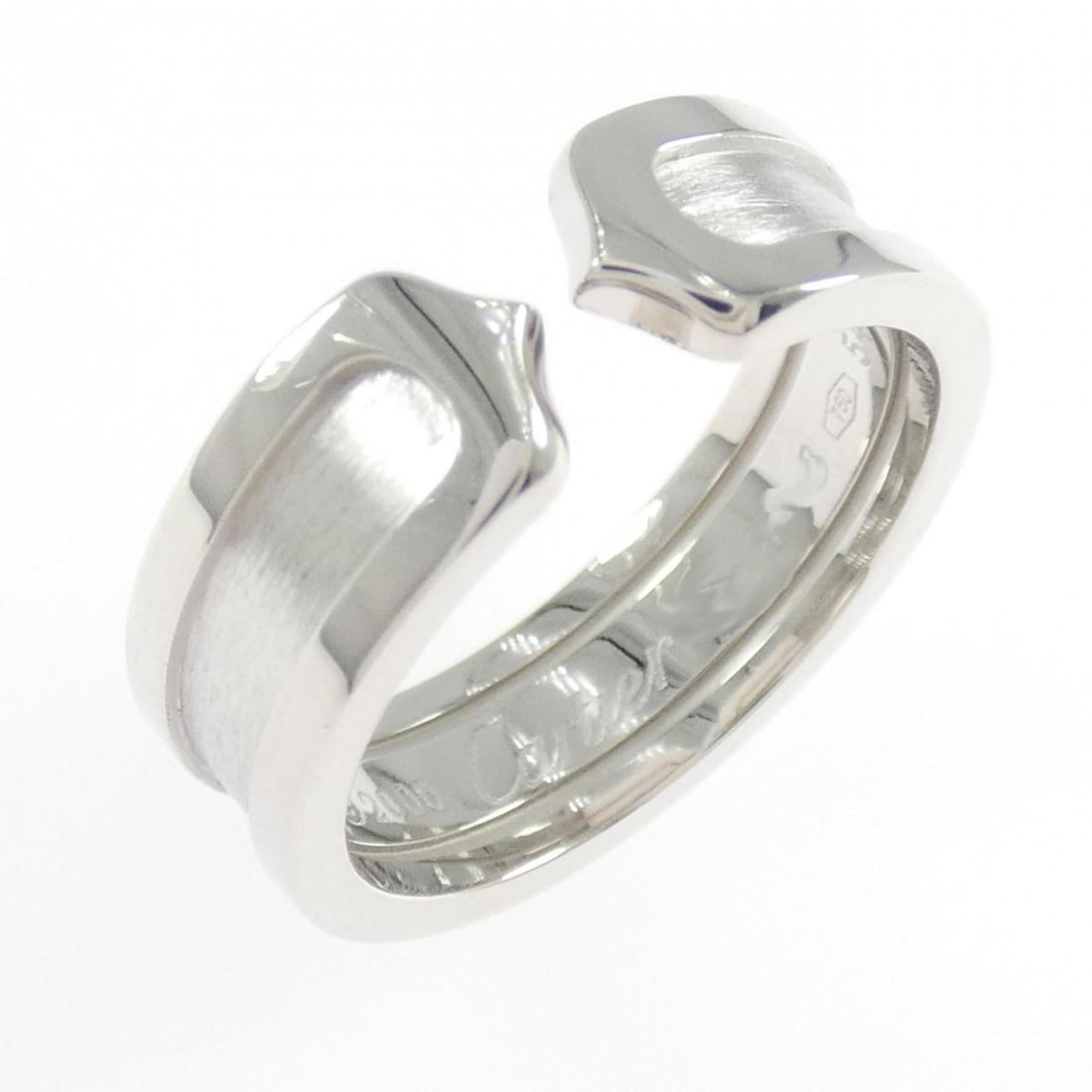 Cartier C2 Small Ring: --- Catalog ---Category: SizeUS Size: 7Brand Size: 54Category: DesignType: Band ringGender: WomenMaterial: White gold (18K)Category: GeneralMPN: B4040500Brand: Cartier--- Item List ---Section: Conditi