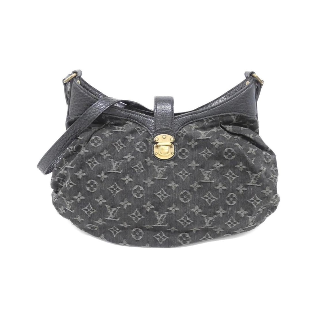 Louis Vuitton Monogram Denim XS Shoulder Bag M95608: --- Catalog ---Category: SizeSize (HxWxD): 26cm x 31cm x 12cm / 10.23'' x 12.2'' x 4.72''Category: DesignType: Shoulder bagColor: BlackGender: WomenMaterial: Denim , Leather Hardware Color: Matte