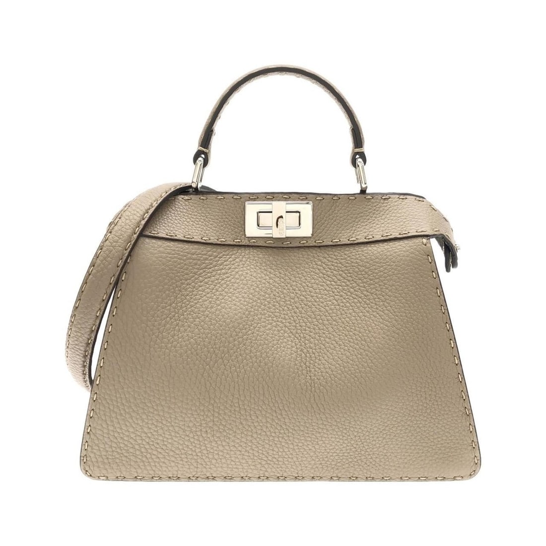 Fendi SELLERIA Peekaboo I See You Small 8BN327 ADYL Handbag: --- Catalog ---Category: SizeSize (HxWxD): 20cm x 27cm x 10cm / 7.87'' x 10.62'' x 3.93''Category: DesignType: HandbagColor: BeigeGender: Men,WomenMaterial: Leather Hardware Color: SilverLeather/Fur