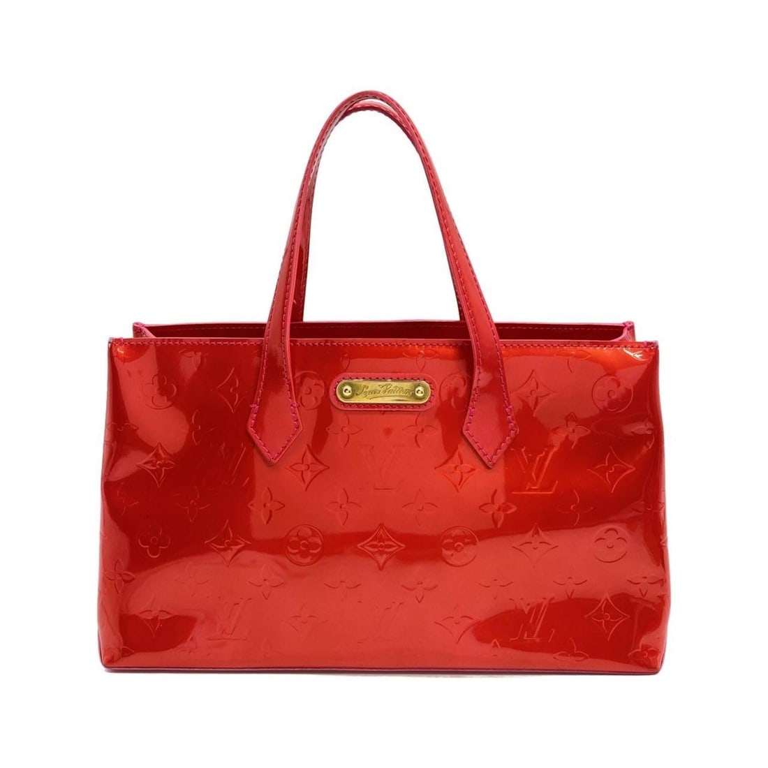Louis Vuitton Vernis Wilshire PM M91723 Handbag: --- Catalog ---Category: SizeSize (HxWxD): 17cm x 30cm x 11cm / 6.69'' x 11.81'' x 4.33''Category: DesignType: HandbagColor: Rouge grenadineGender: Men,WomenHardware Color: GoldCategory: GeneralMPN: