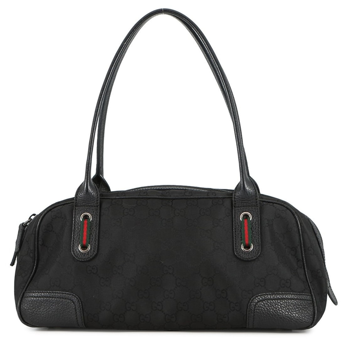 Gucci Sherry Line Handbag in GG Nylon/Leather, Black, 772053 (1 of 15)