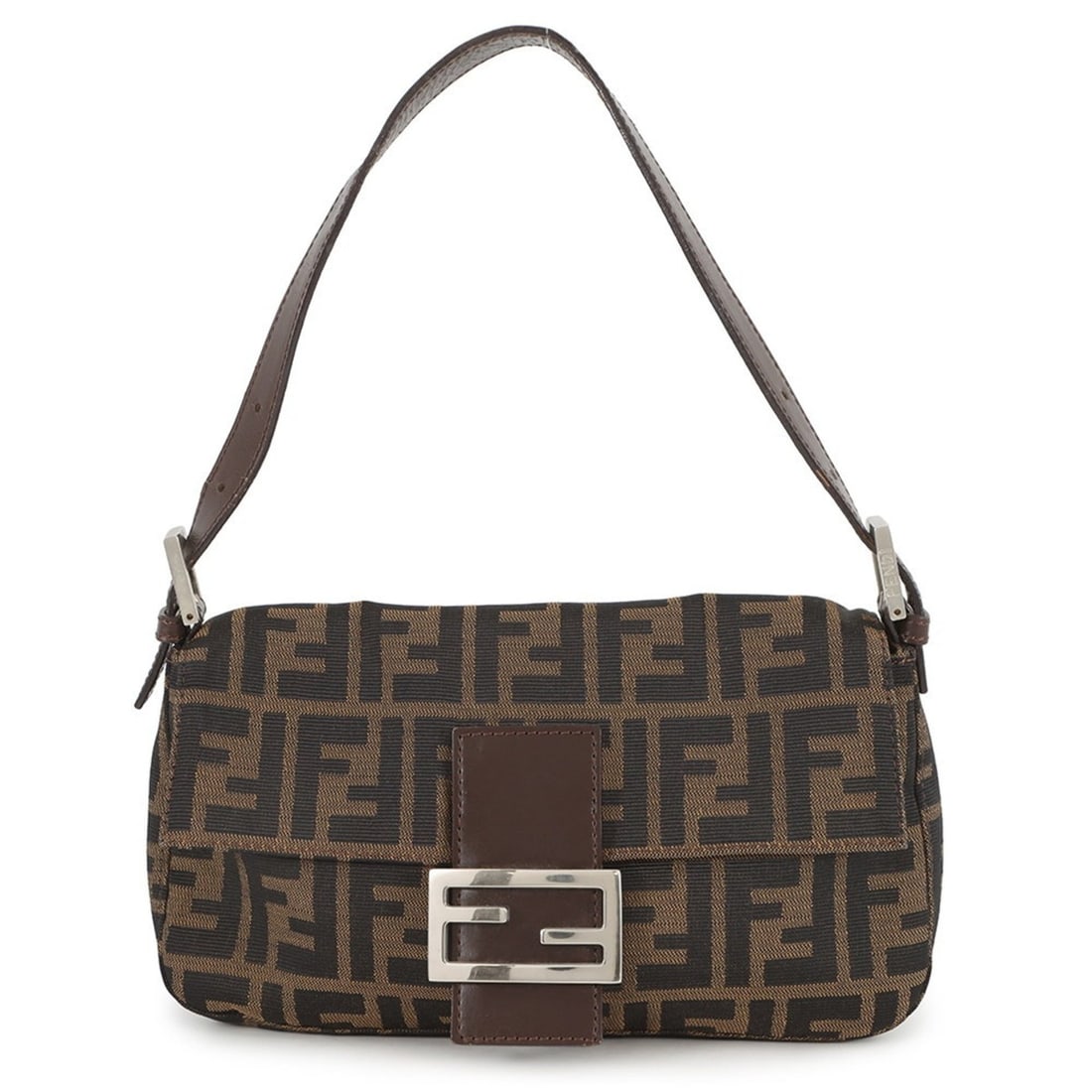 Fendi Mamma Bucket Handbag in Zucca Pattern Canvas and Leather 33492 FENDI (1 of 15)