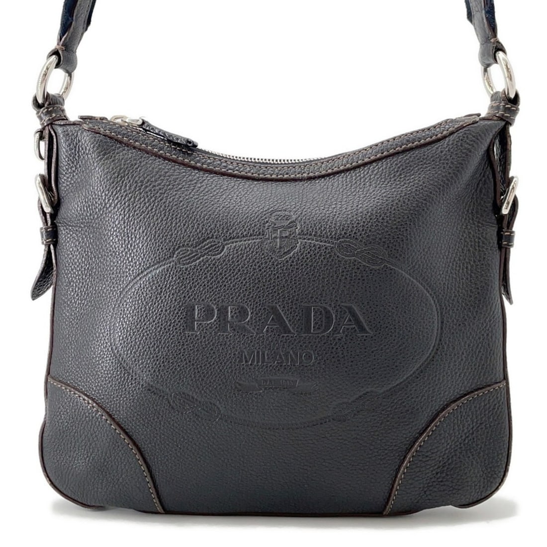 Prada Shoulder Bag Leather BT0531 PRADA Black (1 of 15)