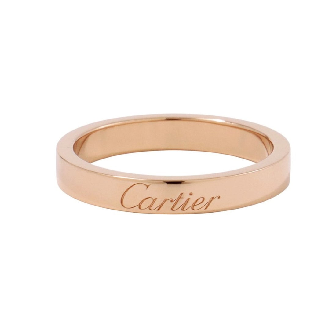 Cartier C de Wedding Ring, 18K Pink Gold, Ring Size 51, B4087200: --- Catalog ---Category: SizeJP Size: 11US Size: 6Category: DesignColor: PinkGender: WomenMaterial: Pink gold (18K)Category: GeneralMPN: B4087200/B4087251Brand: Cartier--- Item List ---Section: Condit