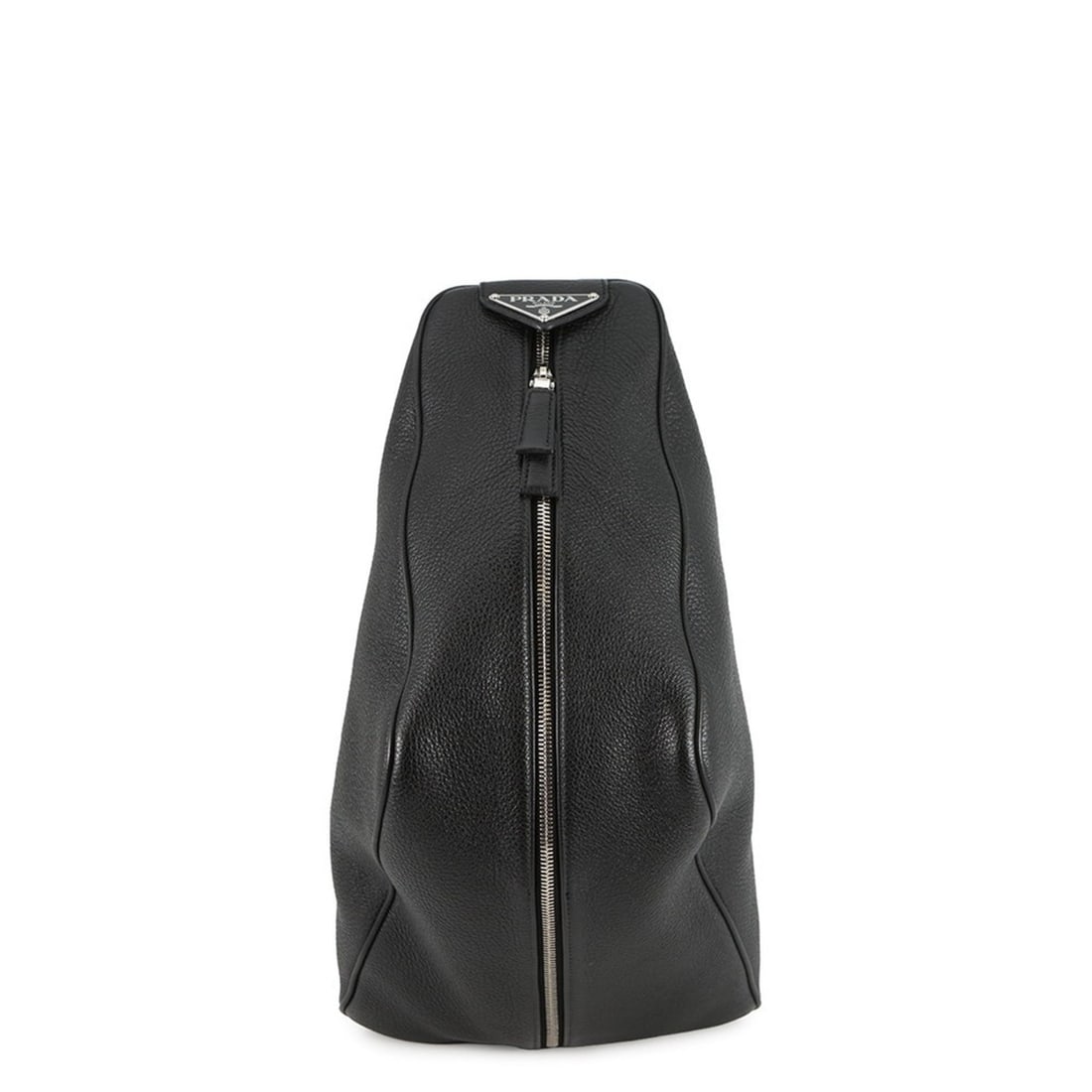 Prada Vitello Dino Triangle Backpack in Leather (2VZ099) - Black (1 of 20)
